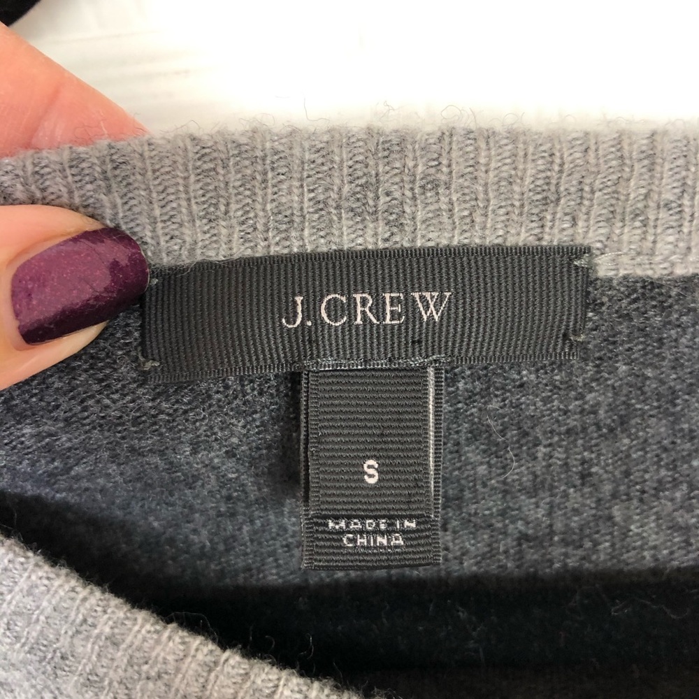 J. Crew Side-Button Sweater In Gray Color Bock - image 4